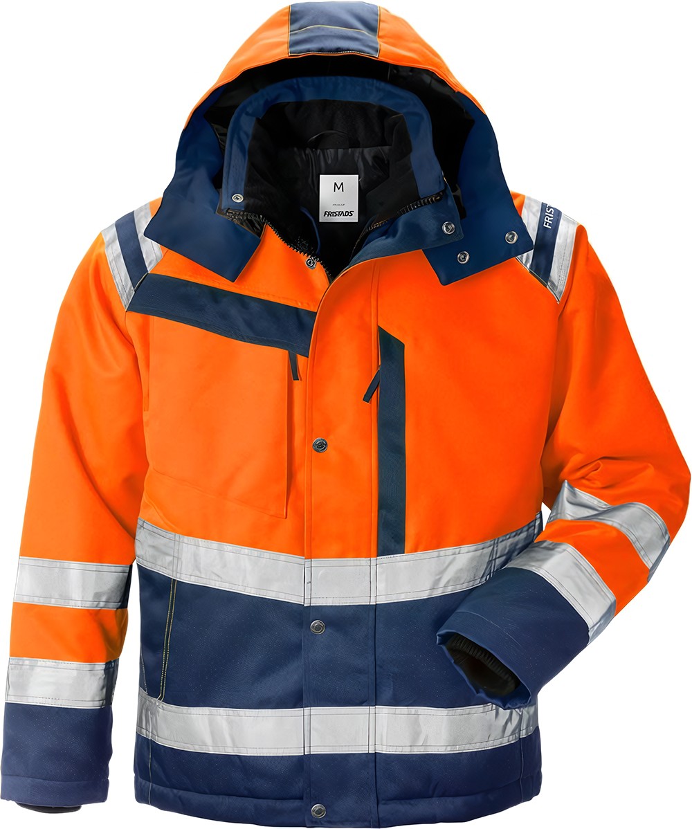 FristadsWarnschutz-JackeHighVisWinterjackeKl34043PPWarnschutz-OrangeMarine-XS