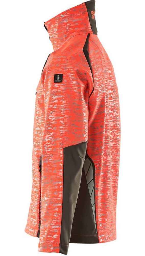 MascotSoftshellJackeAccelerateSafe19202-291Hi-visRotDunkelanthrazit-XXL