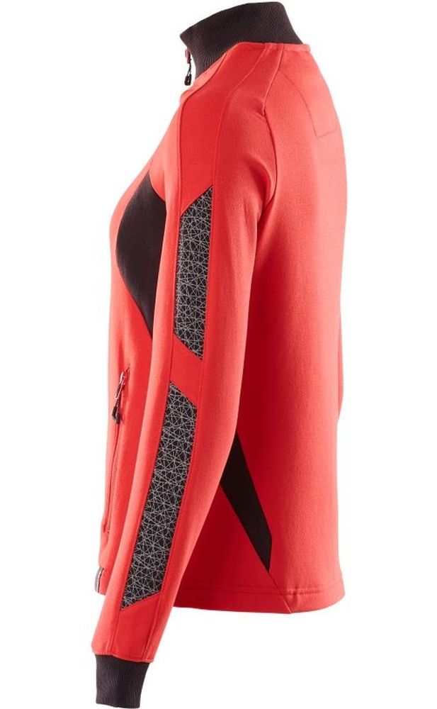 MascotDamenSweatshirtmitReiverschlussAccelerate18494-962VerkehrsrotSchwarz-XXL