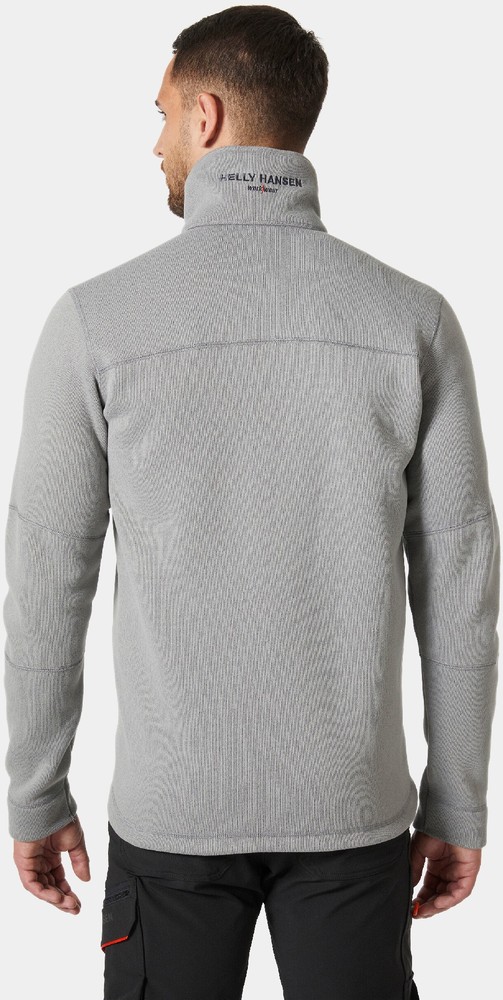 HellyHansenFleecejackeKensingtonKnitFleeceJacketMidGrey-XS