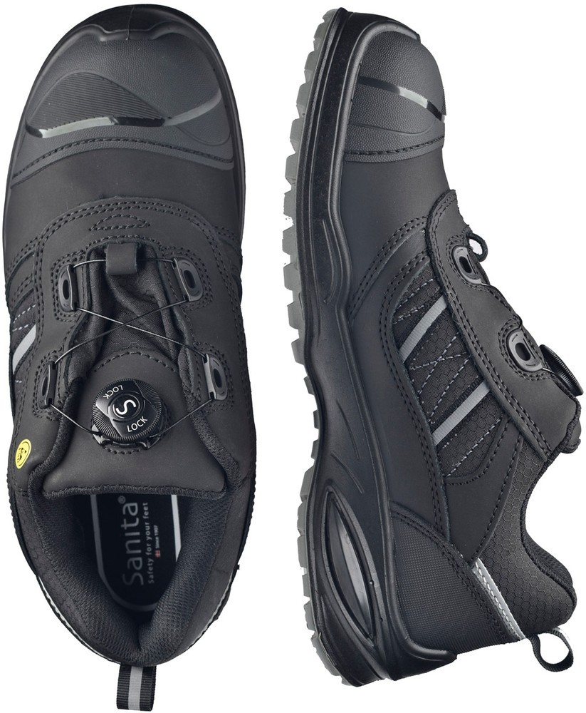 SanitaHerrenSicherheitsschuhThulit-Esd-S3S-LockShoeBlack-Grey