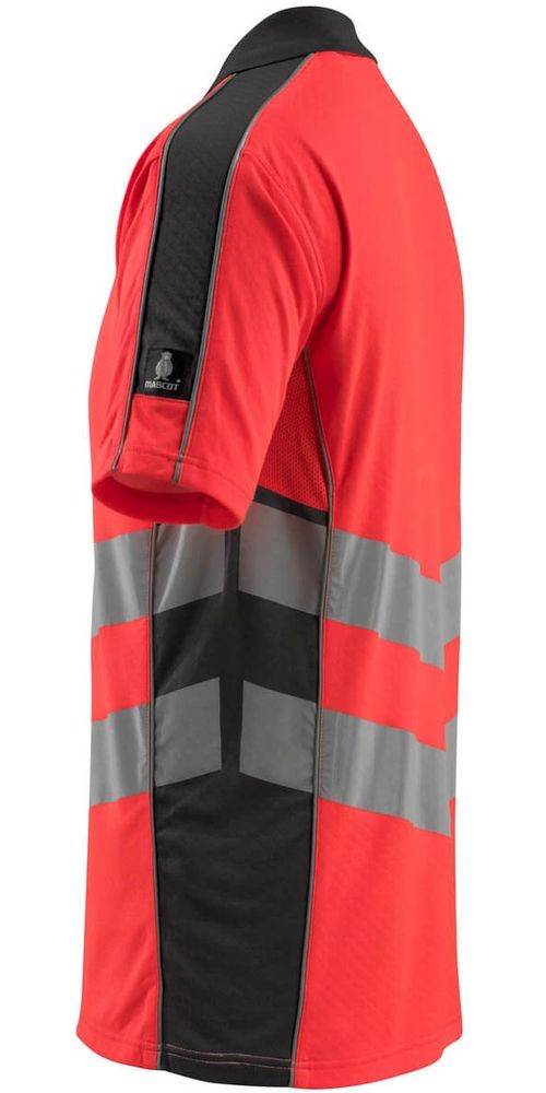 MascotPolo-ShirtMurtonSafeSupreme50130-933Hi-visRotDunkelanthrazit-XXL