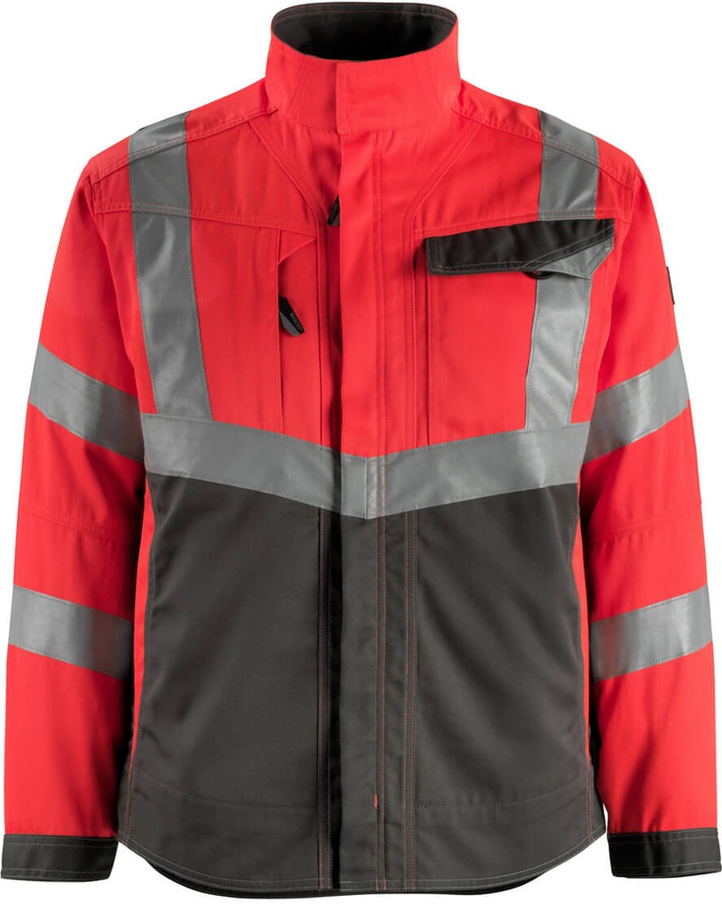 MascotJackeOxfordSafeSupreme15509-860Hi-visRotDunkelanthrazit-XXL