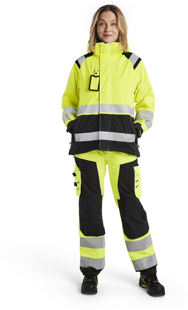 BlklderDamenArbeitsjackeHighVisShellJacke49041987GelbSchwarz-L
