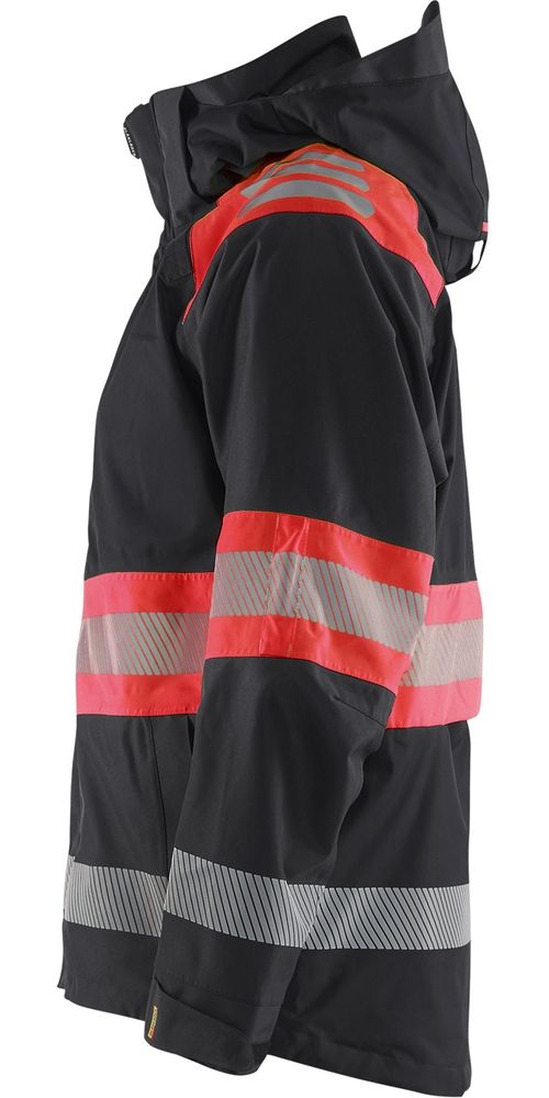 BlklderArbeitsjackeHighVisShellJacke44201977SchwarzHighRot-4XL