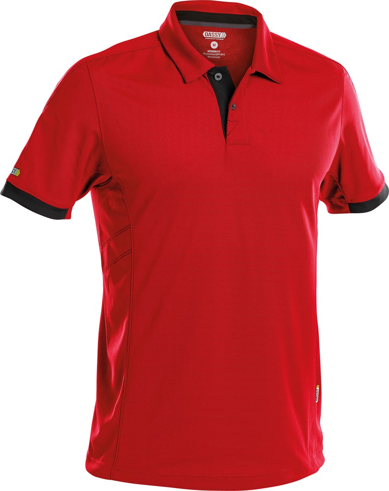 DassyPoloshirtTraxionPES44RotSchwarz