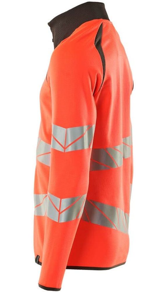 MascotSweatshirtmitReiverschlussAccelerateSafe19184-781Hi-visRotDunkelanthrazit-XXL