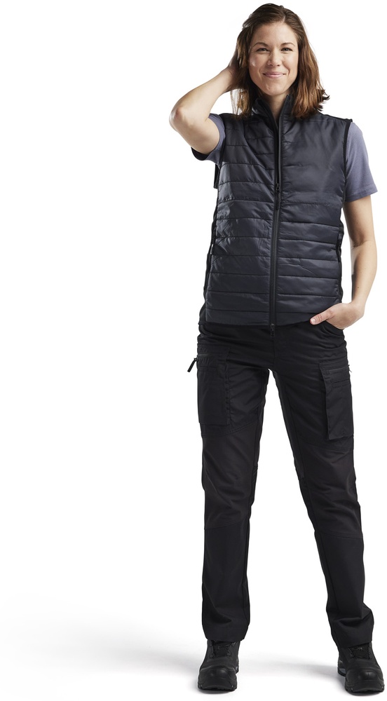 BlklderDamenWestewarmgefttert38642030SchwarzDunkelgrau-L