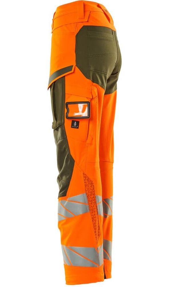 MascotDamenHosemitKnietaschenAccelerateSafe19078-511Hi-visOrangeMoosgrn-C3476