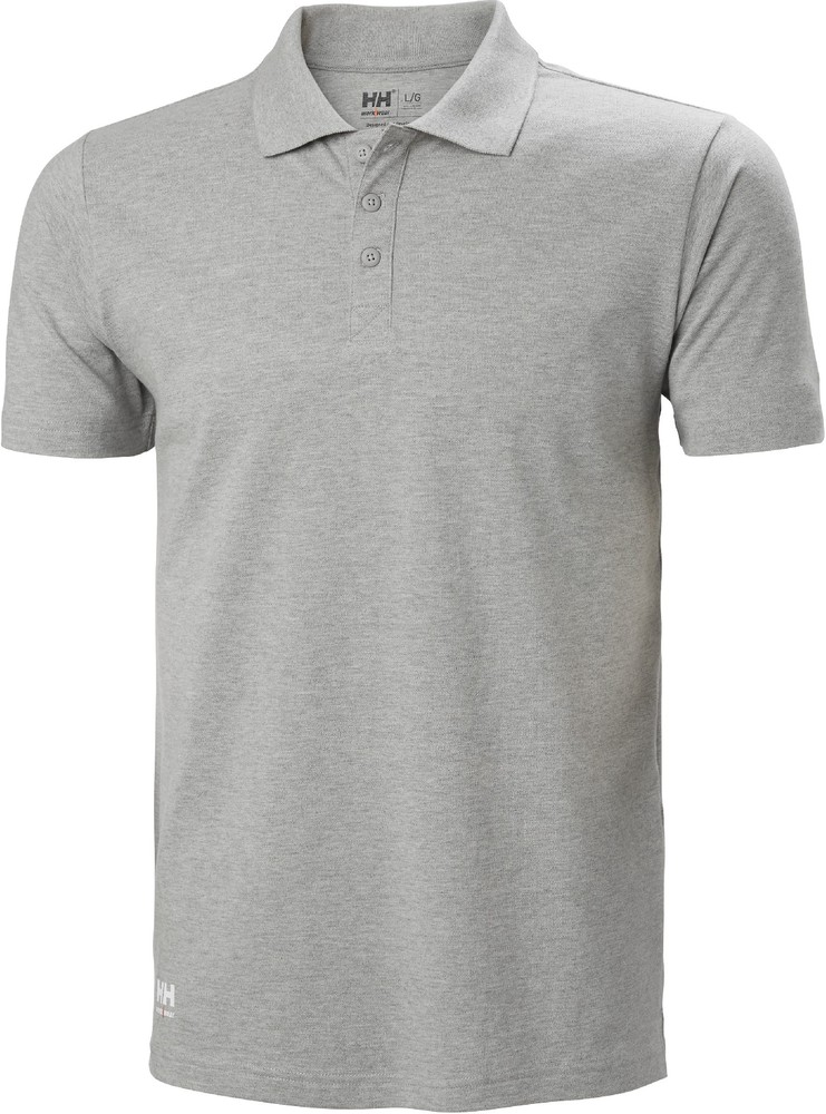 HellyHansenClassicPoloShirtMidGrey-XS