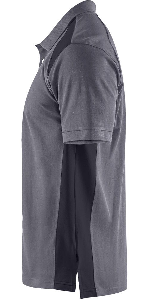 BlklderPoloshirt33241050MittelgrauSchwarz-4XL