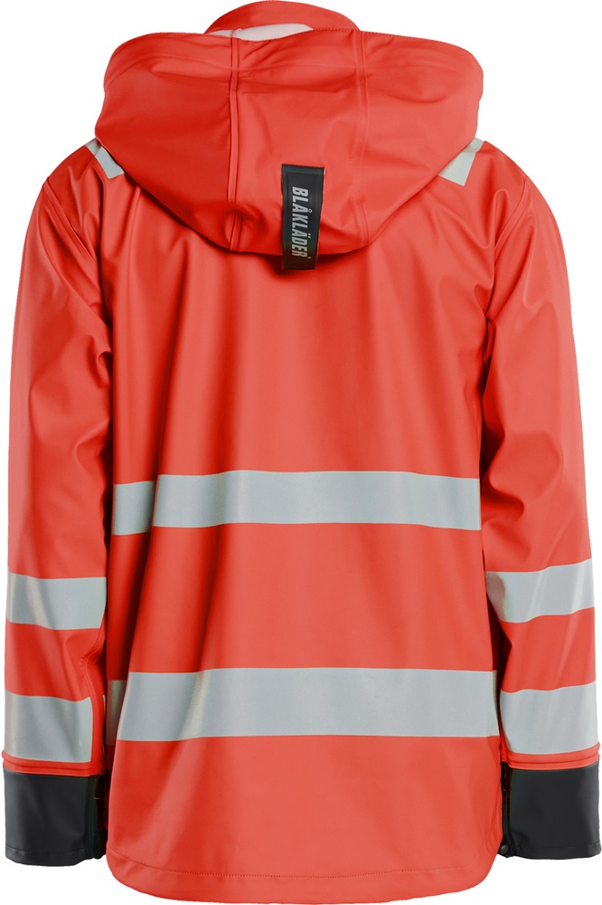 BlklderArbeitsjackeRegenjackeLevel243022003HighVisRotSchwarz-4XL