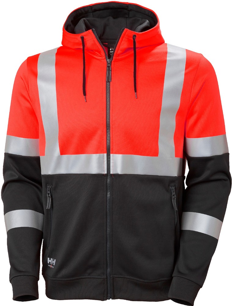 HellyHansenAddvisZipHoodieCl1RedEbony-XS