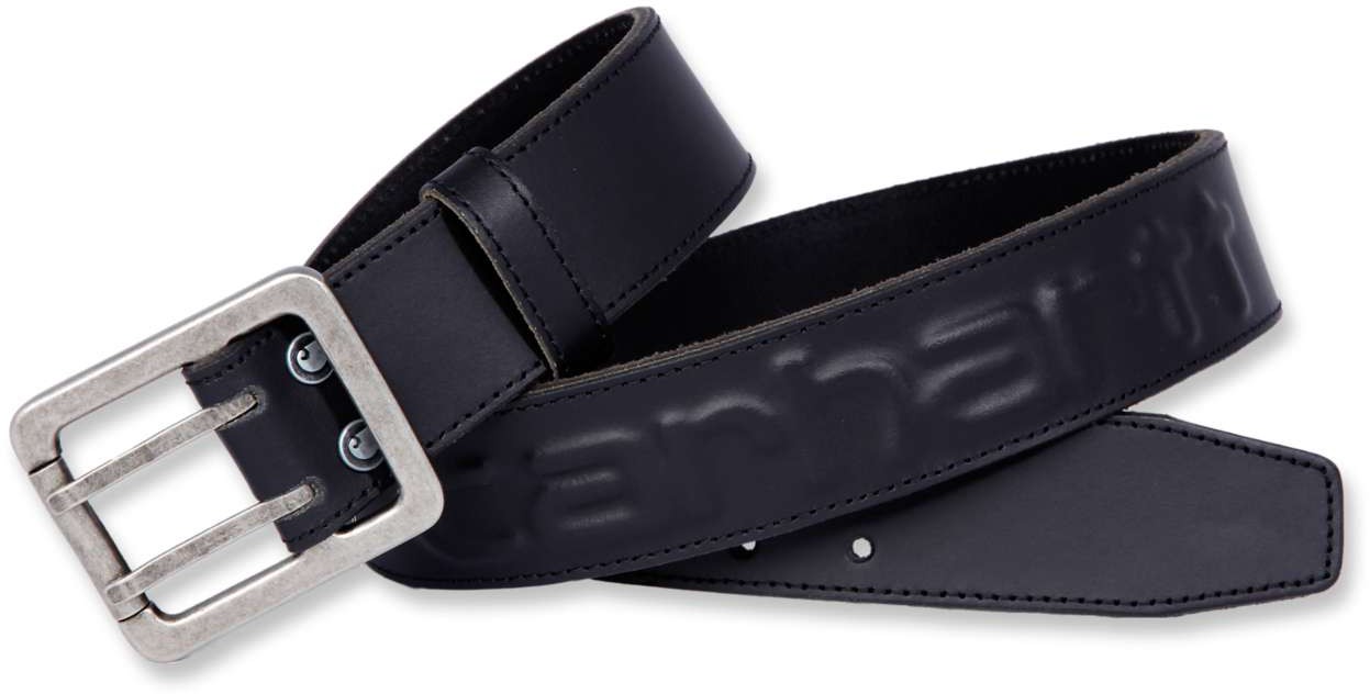 CarharttGrtelLogoBeltBlack