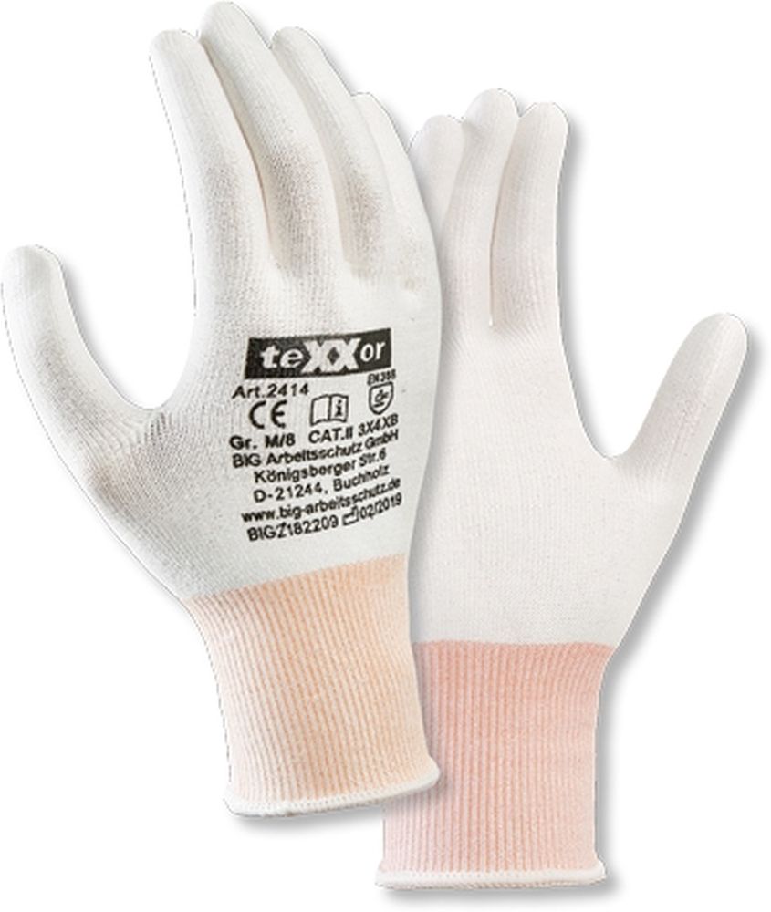 teXXorSchnittschutz-StrickhandschuheOhneBeschichtung12Stck2414Wei-7