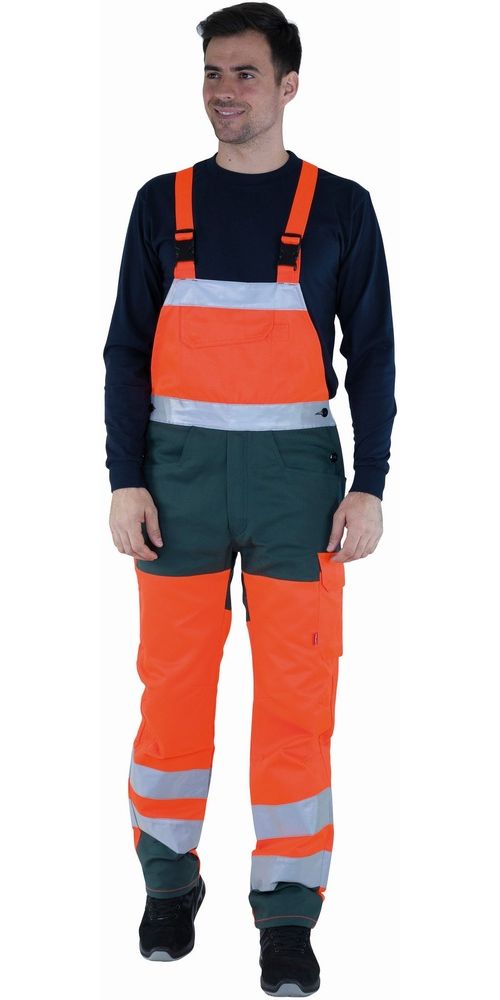 LafontLatzhoseProca6HVNCPHi-VisOrangeDarkGreen-XS
