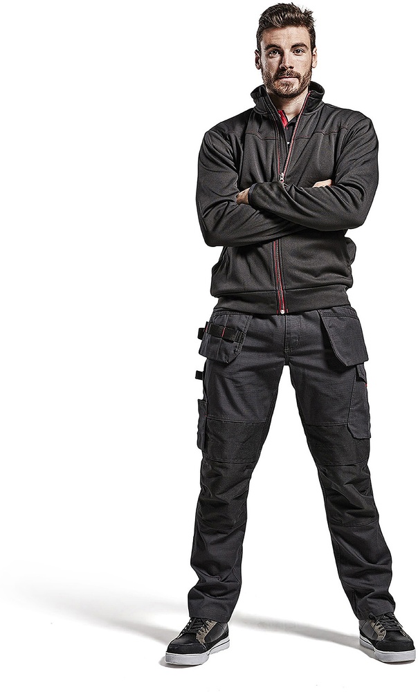 BlklderArbeitshoseServicemitStretchundWerkzeugtaschen14961330SchwarzRot-C146