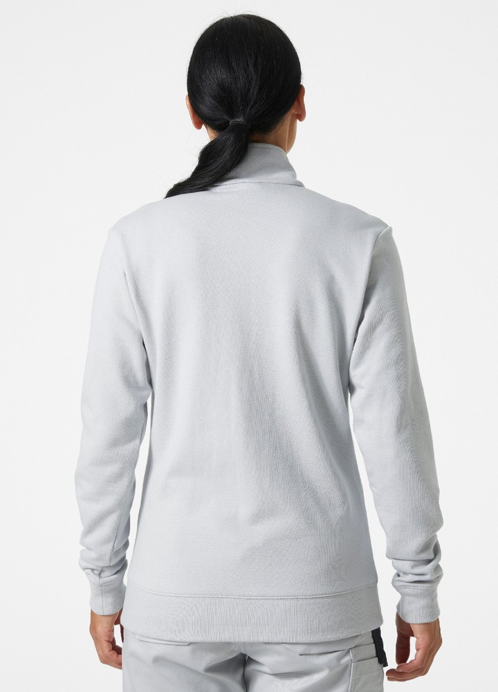 HellyHansenDamenClassicZipSweatshirtGreyFog-XS