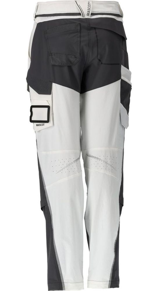 MascotDamenHosemitKnietaschenMalerCustomized22078-605WeiAnthrazitgrau-C3476