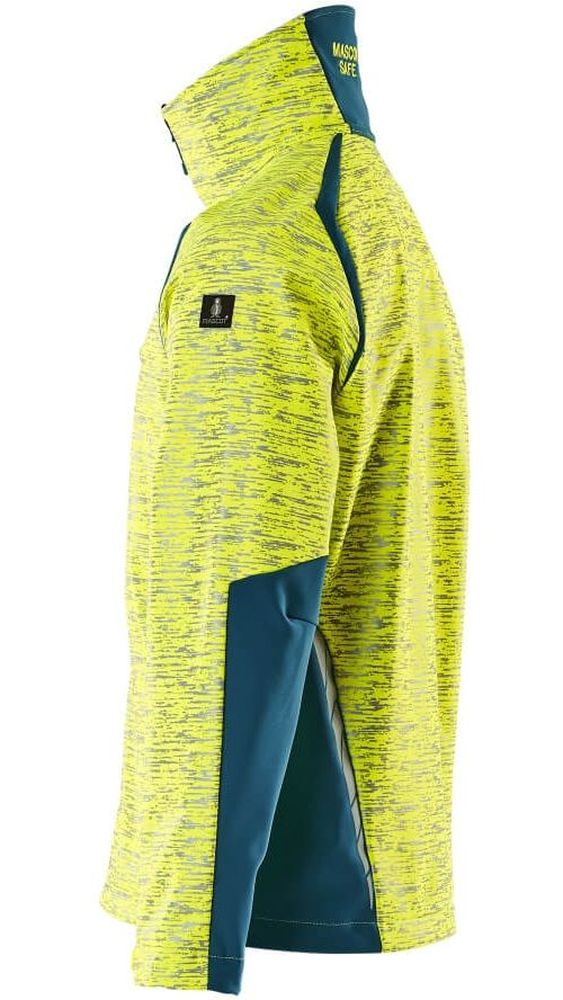 MascotSoftshellJackeAccelerateSafe19202-291Hi-visGelbDunkelpetroleum-XXL