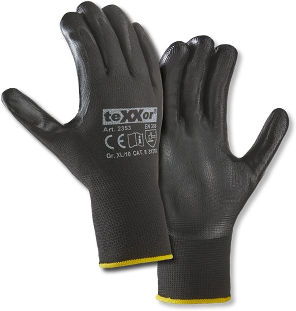 teXXorNitril-HandschuhePolyester12Stck2353Schwarz-7