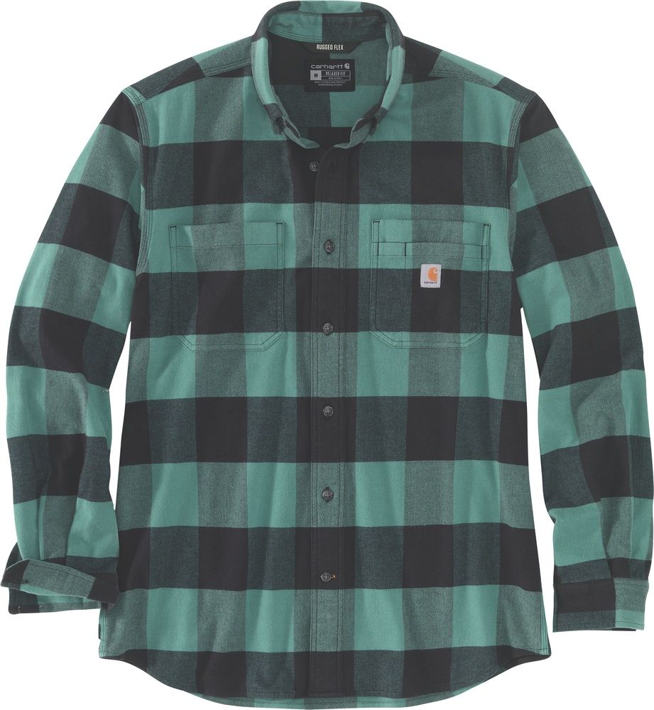 CarharttHemdMidweightFlannelLSPlaidShirtSlateGreen-S CarharttHemdMidweightFlannelLSPlaidShirtSlateGreen-S
