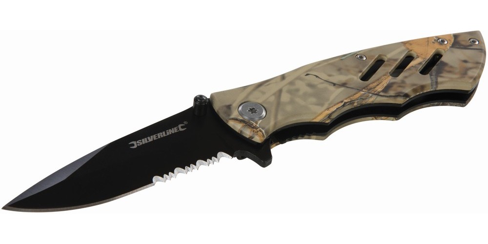 SilverlineTrennwerkzeugKlappmesserinTarnfarbe195mm