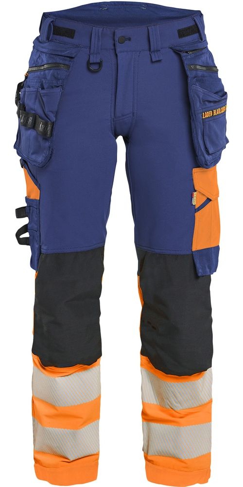 BlklderDamenArbeitshoseHighVis4-Wege-Stretch70251648MarineblauOrange-C34