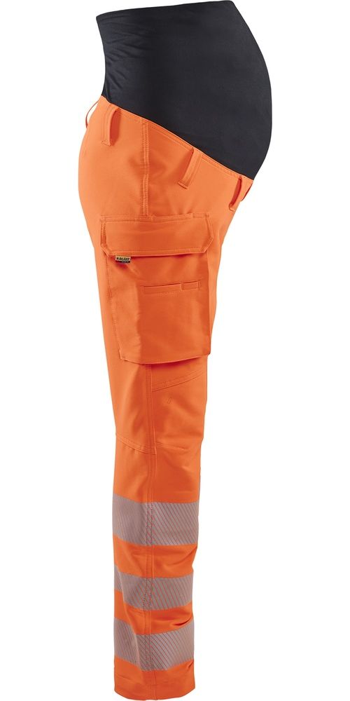 BlklderDamenArbeitshoseHighVisUmstandshose4-Wege-Stretch71001642OrangeSchwarz-L