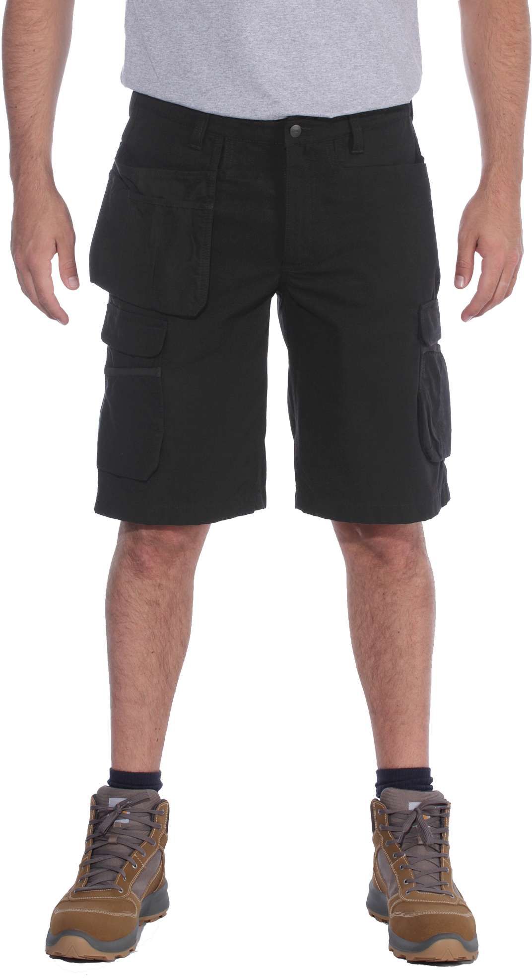 CarharttHerrenShortsSteelMultipocketShortBlack CarharttHerrenShortsSteelMultipocketShortBlack