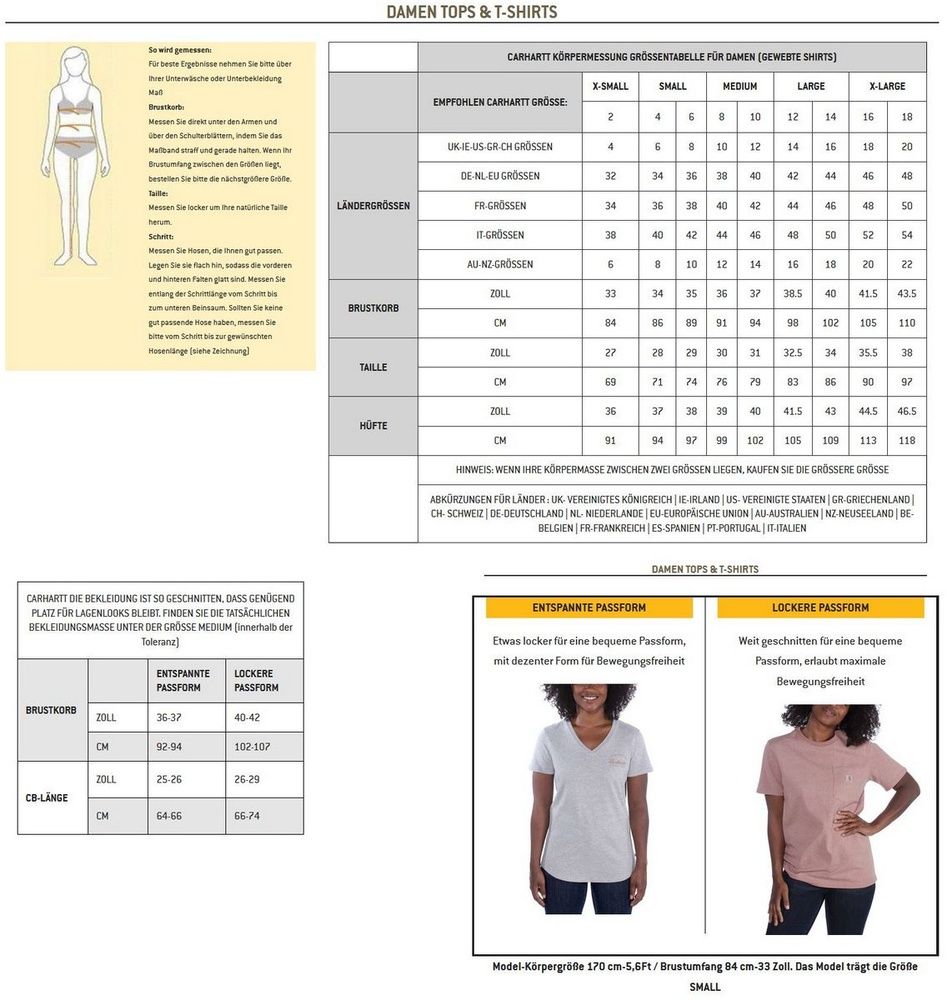 CarharttDamenLoveOfLaborSST-Shir106903Malt-L CarharttDamenLoveOfLaborSST-Shir106903Malt-L