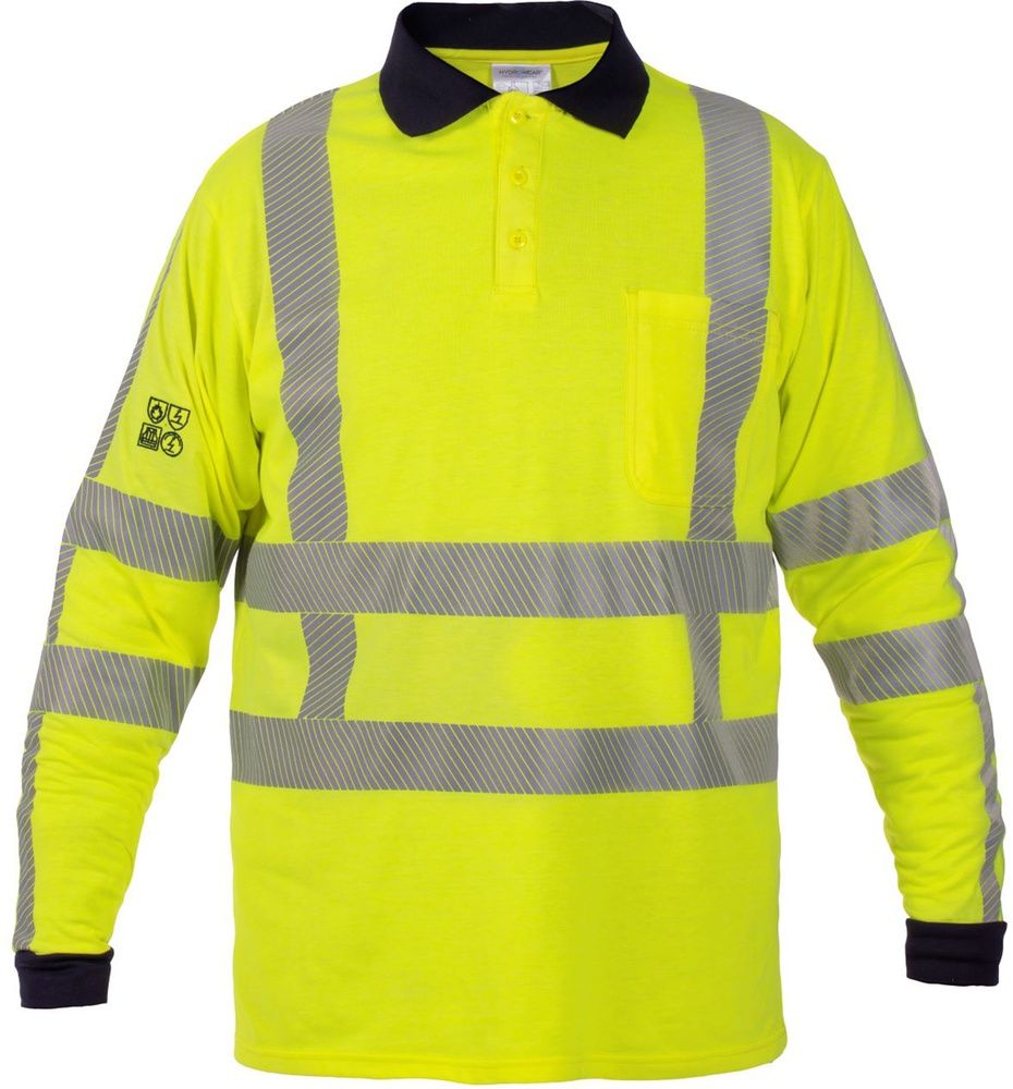 HydrowearLongsleevePoloshirtmitlangenrmelnMacauNeongelb-3XL
