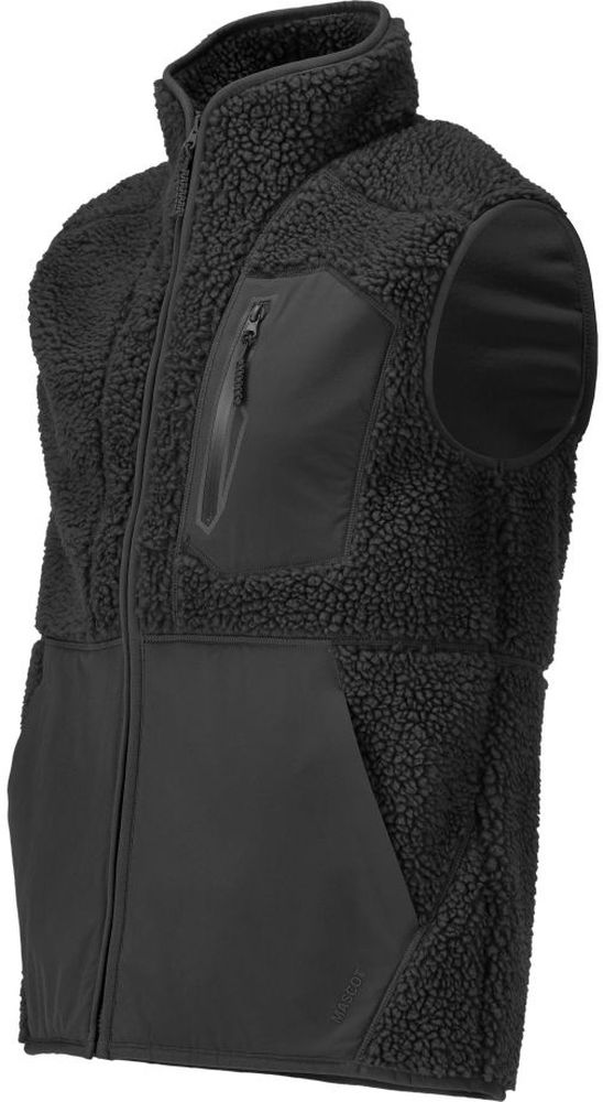 MascotFaserpelzWestemitReiverschlussCustomized22465-682Schwarz-XXL