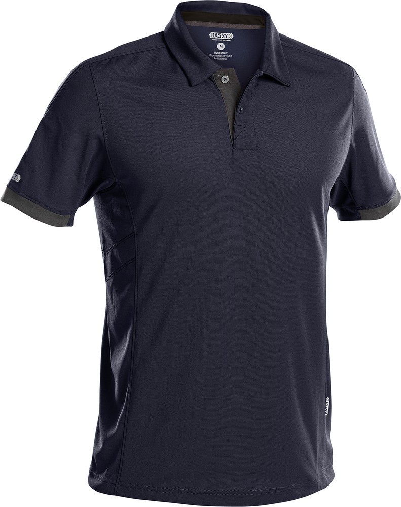 DassyPoloshirtTraxionPES44NachtblauAnthrazitgrau