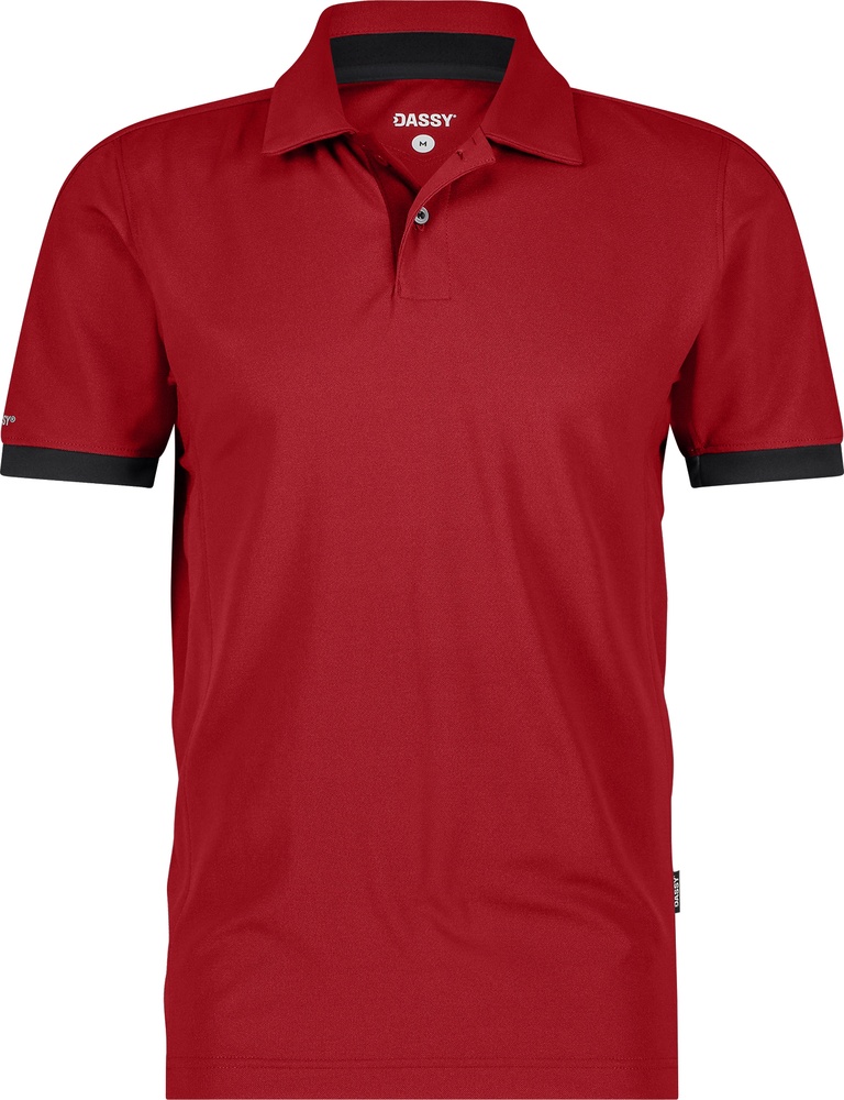 DassyPoloshirtTraxionNextRotSchwarz-XS