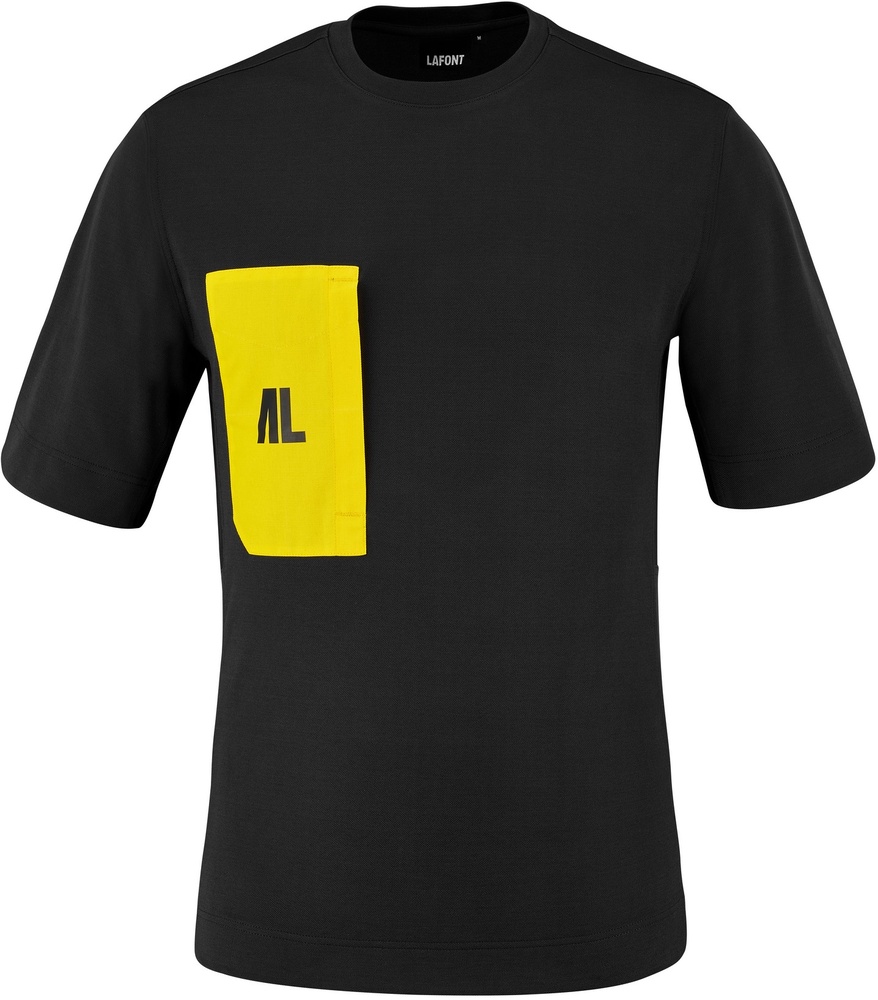 LafontT-ShirtCrew2TBKCPIWBlackLemon-XS