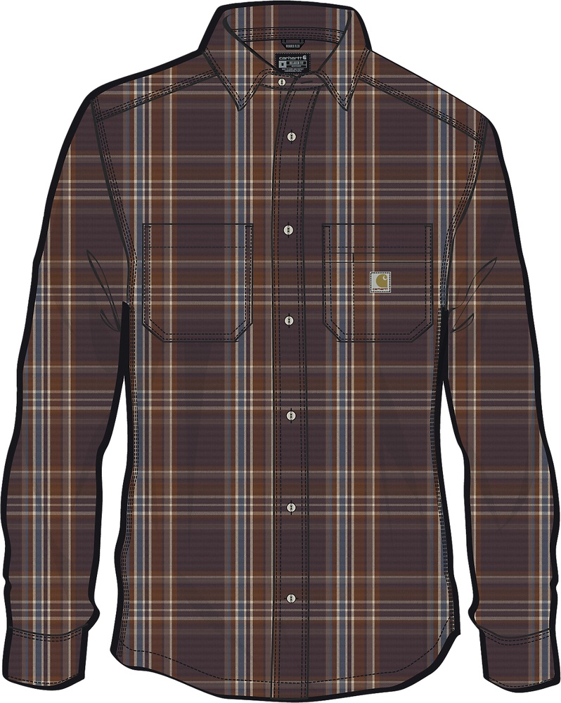 CarharttFlannelLong-SleevePlaidShirt107010 CarharttFlannelLong-SleevePlaidShirt107010