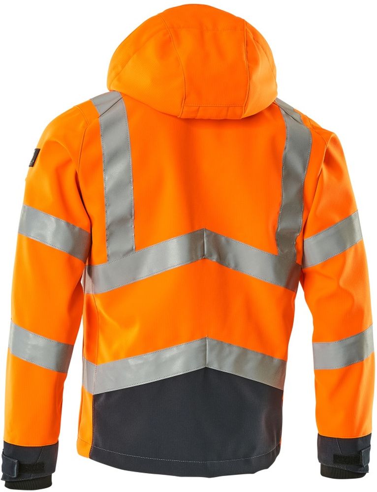 MascotSoftshellJackeBlackpoolSafeSupreme15502-246Hi-visOrangeSchwarzblau-XXL