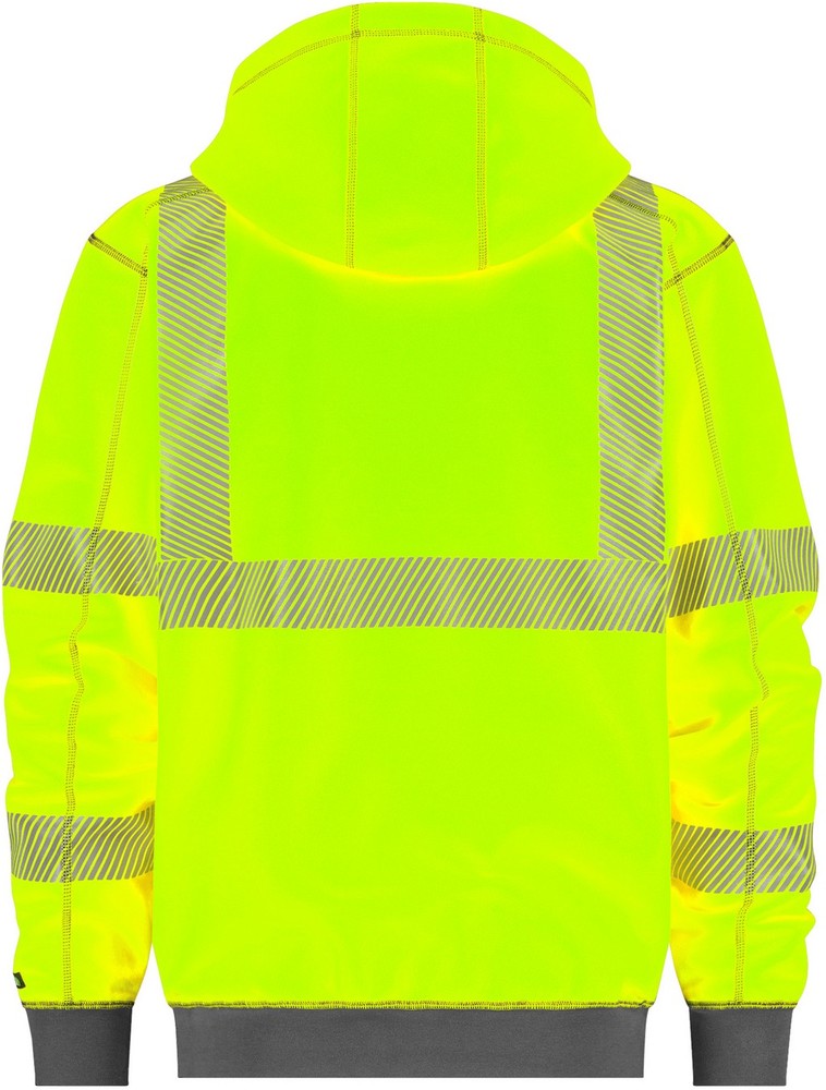 DassyWarnschutzKapuzensweatshirtEvansPESCO84NeongelbZementgrau-3XL
