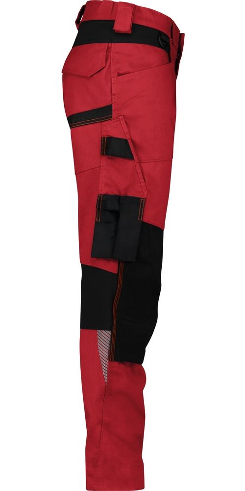 DassyDamenStretch-ArbeitshoseMitKniepolstertaschenDynaxNextWomenRotSchwarz-34