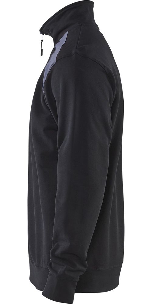 BlklderSweatshirtHalf-Zip2-farbig33531158SchwarzGrau-4XL
