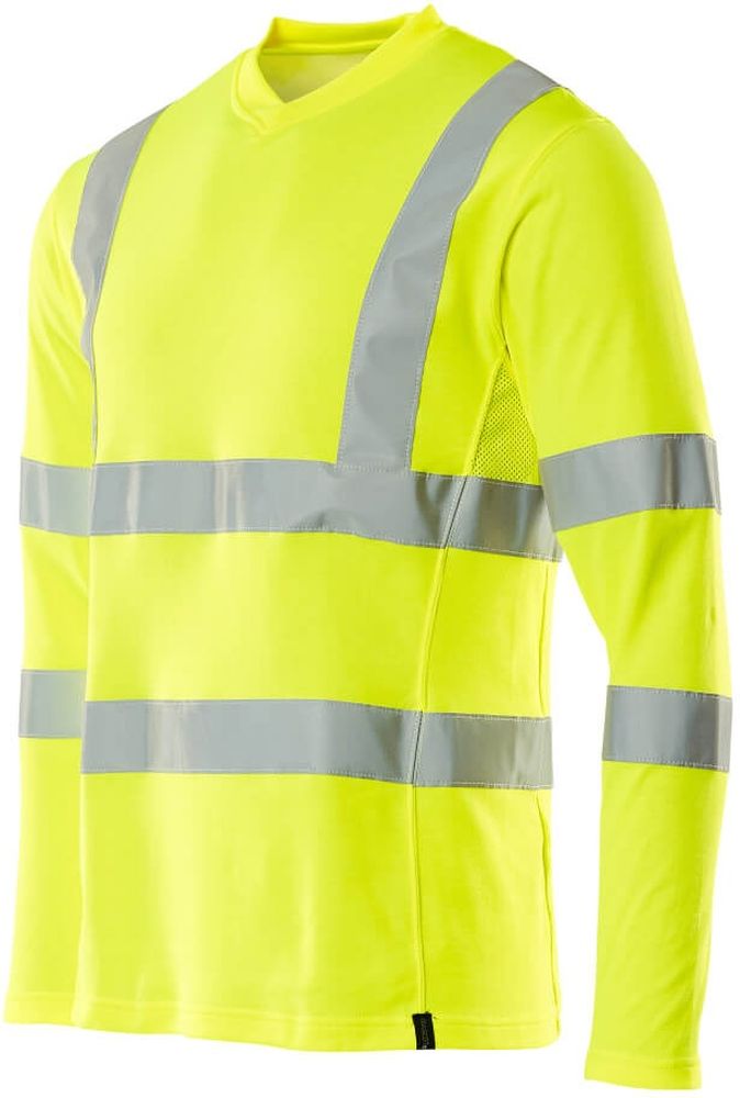 MascotT-ShirtLangarmSafeClassic18281-995Hi-visGelb-XXL