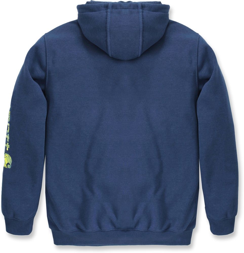 CarharttSleeveLogoHoodedSweatshirtK288DeepOceanHeather-L