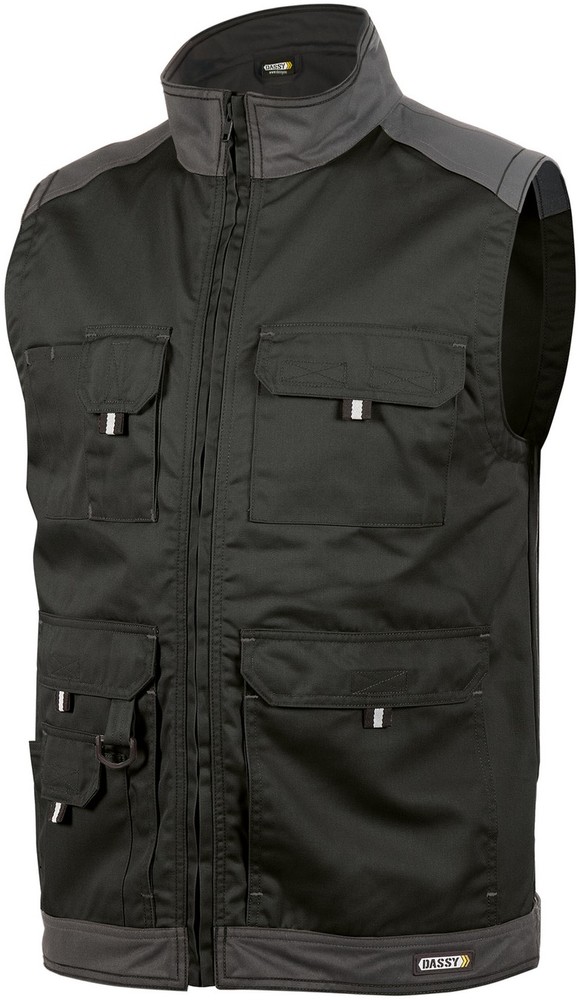 DassyZweifarbigeSommerwesteFaroPESCO61SchwarzZementgrau-4XL