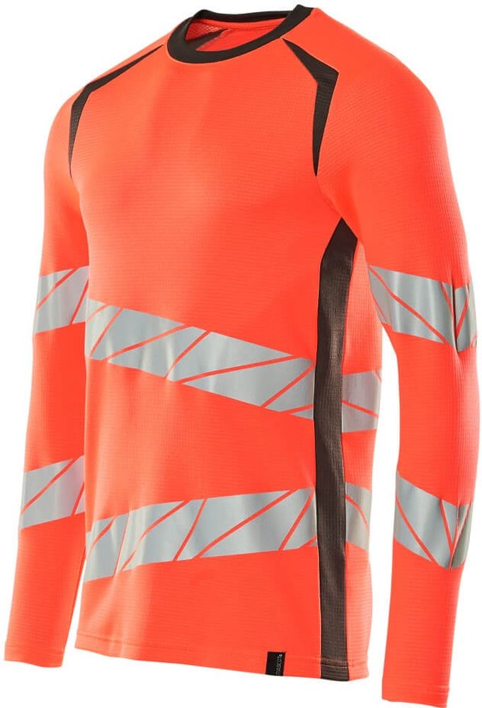 MascotT-ShirtLangarmAccelerateSafe19081-771Hi-visRotDunkelanthrazit-XXL