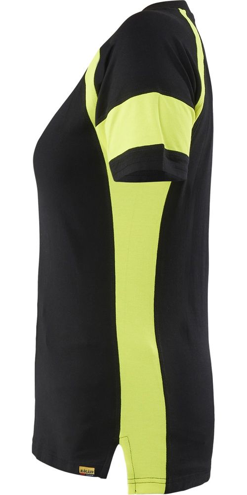 BlklderDamenT-ShirtmitHighVis35241030SchwarzHighGelb-L