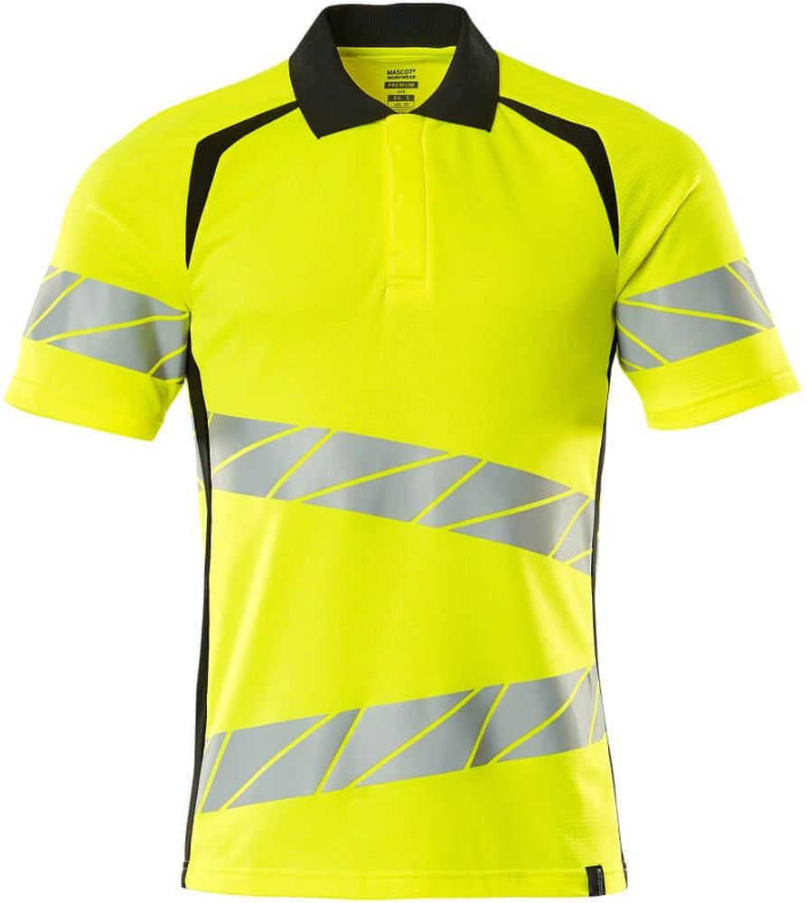 MascotPolo-ShirtAccelerateSafe19083-771Hi-visGelbSchwarz-XXL