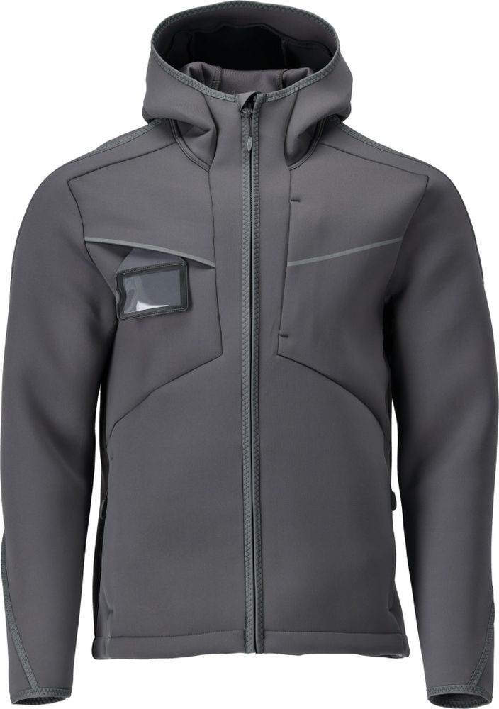 MascotSoftshellJackemitKapuzeCustomized22086-662Anthrazitgrau-XXL