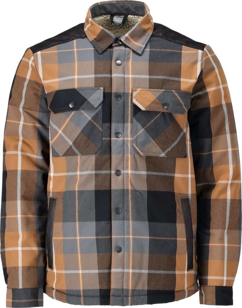 MascotHemdmitFaserpelzFutterCustomized23104-446Nussbraun-kariert-XXL