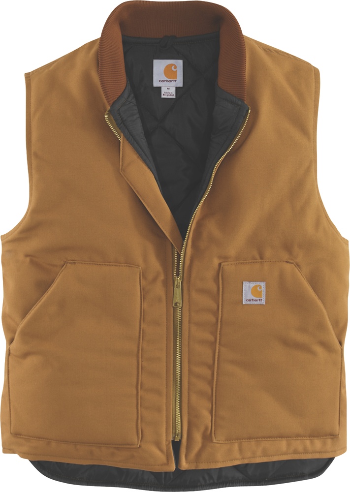 CarharttWesteV01InsulatedRibCollarVest106676CarharttBrown-S CarharttWesteV01InsulatedRibCollarVest106676CarharttBrown-S